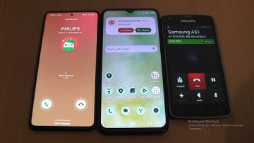 Over the Horizon Incoming call&Outgoing call at the Same PHILIPS+ Samsung Galaxy A51 +Realme c 35