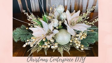 HOW TO MAKE A CHRISTMAS CENTERPIECE 🎄 EASY TO MAKE 🎄ELEGANT FLORAL ARRANGEMENT 🎄HIGH END DECOR