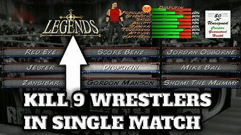 How to kill 9 wrestlers in one match || WR3D
