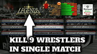 9 Wrestlers In One Match Wr3D