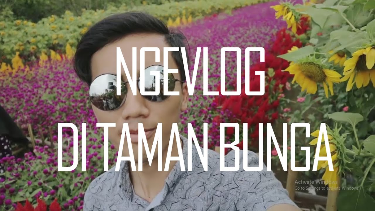 vlog taman bunga pandeglang salah satu tempat wisata ...