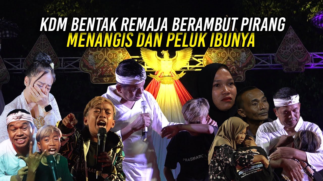 KDM BENT4K REMAJA BERAMBUT PIRANG SAMPAI MENANGIS DAN PELUK IBUNYA (COVER LAGU)