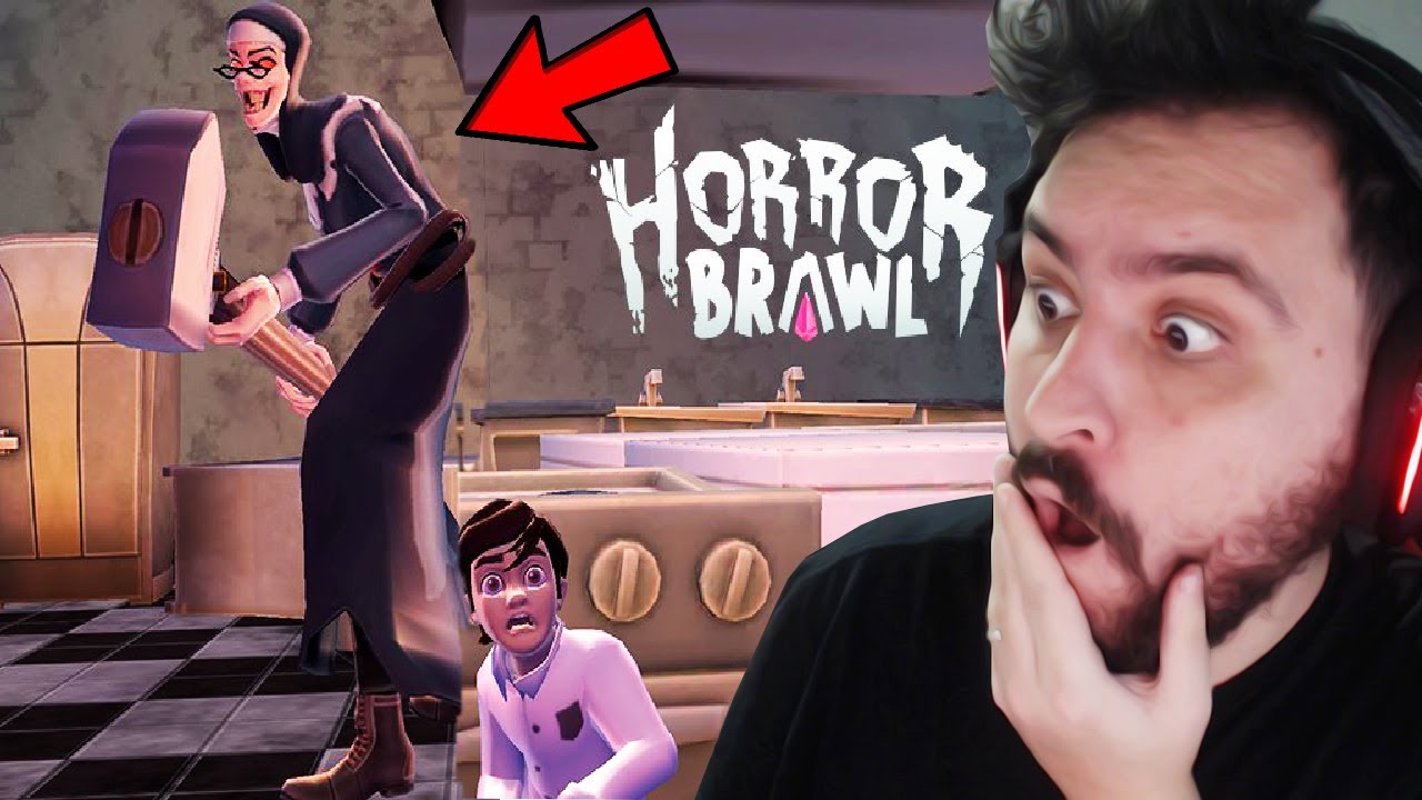SOU A EVIL NUN E CAPTUREI AS CRIANÇAS ONLINE! - Horror Brawl (JOGO DE TERRROR)