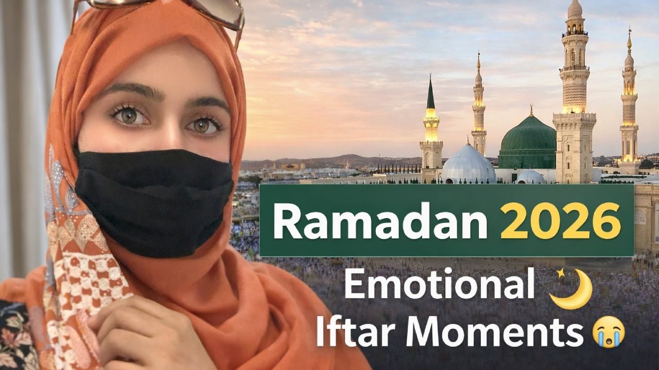 Ramadan 2026 in Madina | Beautiful Masjid Nabawi View at Maghrib Azan 🌙 Iftar Vlog