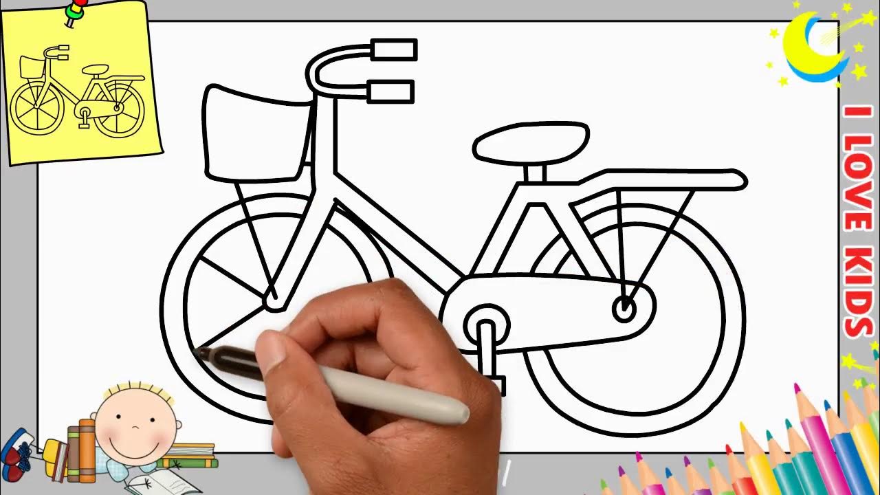 Fahrrad zeichnen lernen einfach schritt für schritt für anfänger