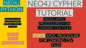 NEO4J|NEO4J TUTORIAL|Neo4j Python|Load Csv Files In Neo4j  Cypher ,Apoc & Python|PART:86