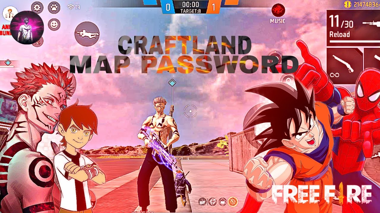ANIME 2 V 2 BATTLE CRAFTLAND MAP| Free Fire Max 