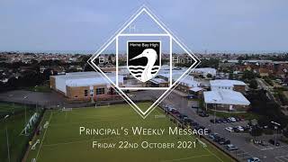 Principal's Weekly Message - 22nd October 2021