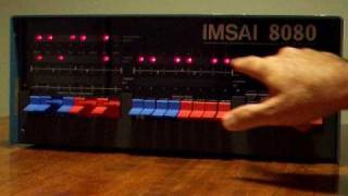IMSAI 8080 Demo (2 of 3) - Input Instruction News