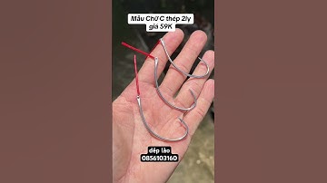Lưỡi Câu Cá Lóc mẫu Chữ C #cauca #fishing #luoicauca