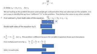 Manipulating Formulas with Subscripts