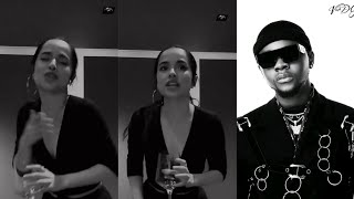 Becky G Vibing To Her Verse On Kizz Daniel COUGH Remix