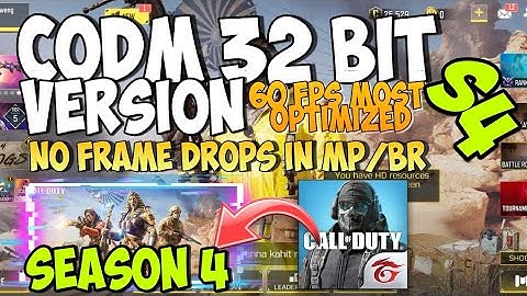 32BIT CODM SEASON 4 FIX LAG 60 FPS | WITH MP & BR GAMEPLAY - CALL OF DUTY MOBILE 32 BIT TUTORIAL