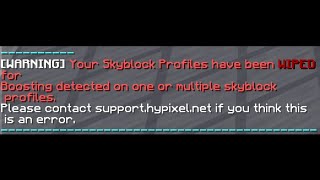 What Getting Wiped Feels Like (Hypixel Skyblock)