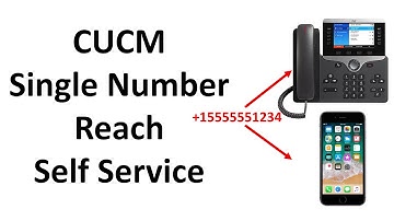 End User Single Number Reach Self Service Configuration
