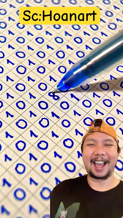 Menulis angka 0 dan 1!!?! #art #shortvideo #shorts #satisfying #numbers