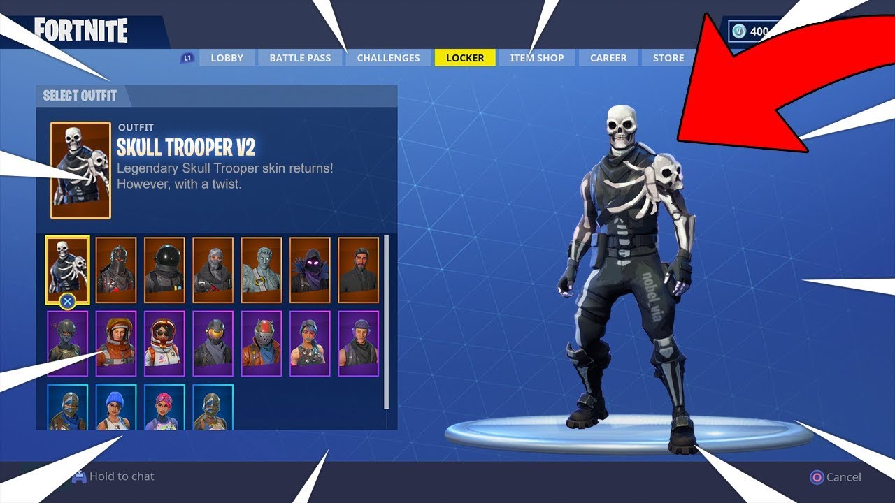 FORTNITE SKULL TROOPER V2 SKIN! THE NEW RAREST SKIN? EPIC NEEDS TO ADD