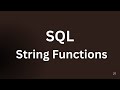 SQL String Functions in Snowflake | Substr | Lpad | Trim | Replace