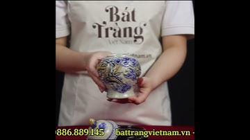 CHOÉ THỜ MEN RẠN HOẠ TIẾT RỒNG _ BÁT TRÀNG VIỆT NAM