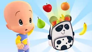 The pandabag and the colorful fruits 🍎🍐🍌 | Cuquin Learning Videos & Cleo and Cuquin songs by Play with Cuquin and Cleo | Songs and Ed. videos 1,203 views 3 days ago 9 minutes, 46 seconds