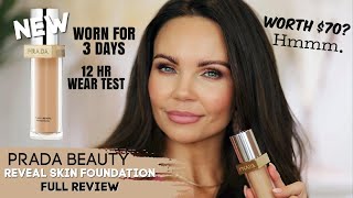 PRADA REVEAL SKIN FOUNDATION | 3 DAY-12 HR WEAR TEST | SHADE MW45 |