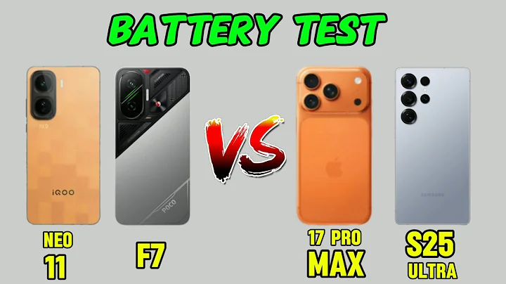 Iqoo neo 11 vs poco f7 vs iPhone 17 pro max vs Samsung galaxy s25 ultra battery drain test