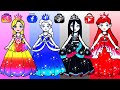 Paper Dolls Dress Up - Social Network Make Up & Dress Up Paper Craft - Barbie Story & Crafts