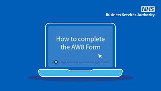 NHS Pensions | AW8 Form Guidance
