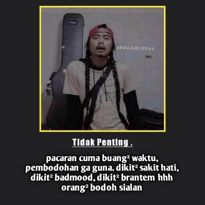 Stori WA Pacaran Tidak Penting #bullshit #quotes