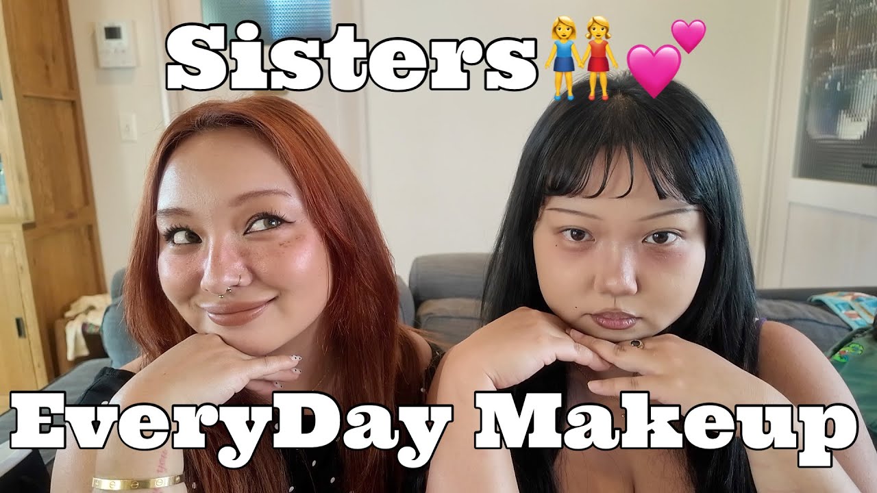 姉妹で毎日メイク👭❤️