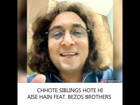 Chote Siblings Feat Bezos Brothers | YT #Shorts by Appurv Gupta aka GuptaJi | Stand Up Comedy