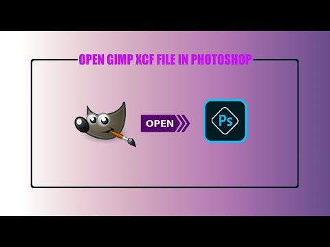 How to Open Gimp XCF File in Photoshop | Convert XCF file into PSD