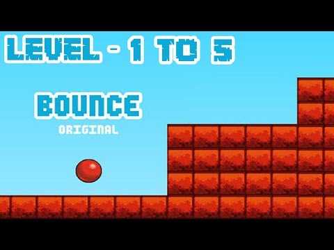 Bounce Original - Level 1 to 5 (Completing) iOS / Android Gameplay HD