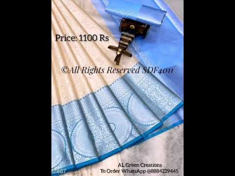 #Trending Banarasi Kora Muslin Silk Sarees