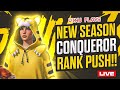 Today top 100 possible conqueror rank push begins vinu plays is live bgmilive newupdate