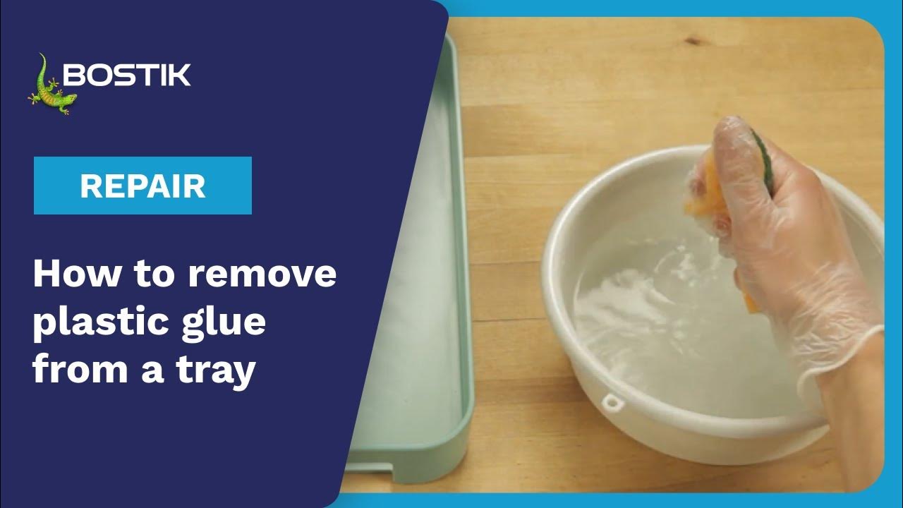 how-to-remove-plastic-glue-from-a-tray-youtube