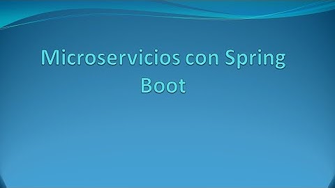 Microservicios con Spring Boot