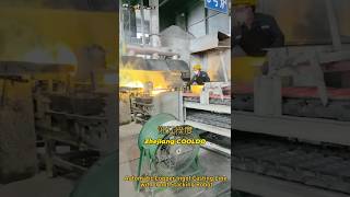 Automatic Copper Ingot Casting Line with Ignot Stacking Robot #machine