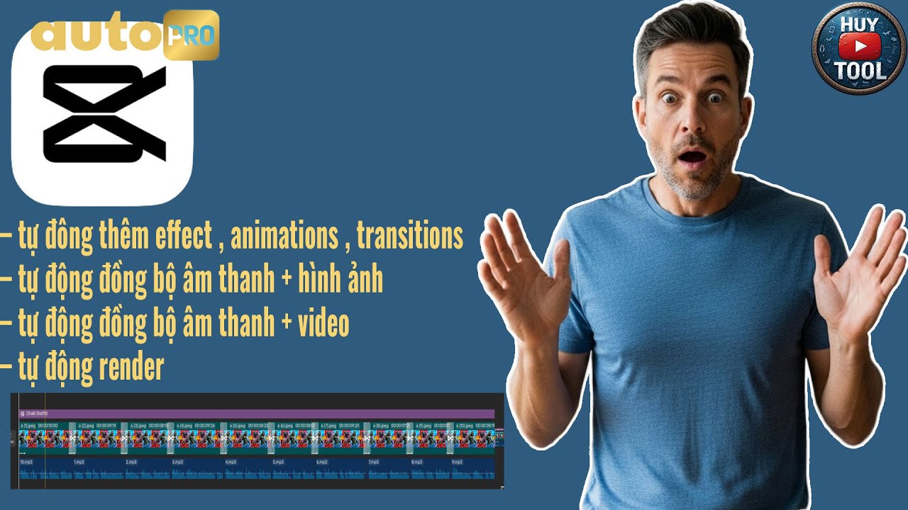 Auto capcut pro tự động hóa edit video trên capcut