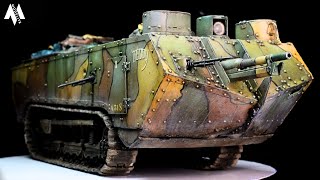 Heavy Tank St. Chamond | Takom | 1/35 | How to Build, Paint and Weather a Tank Model | step by step screenshot 5