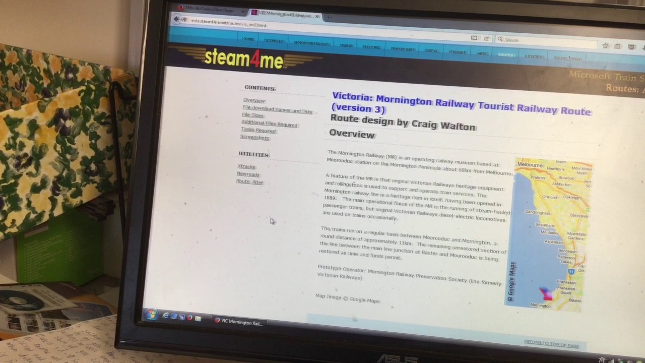 How to download a route onto MSTS