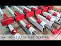 🔨How To Make Metal Bar Clamps / Jak zrobić ściski stolarskie DIY