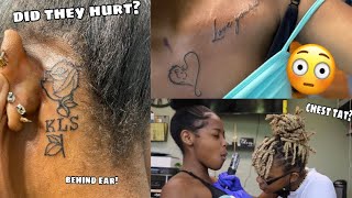 vlog: come with me to get 4 tattoos! *my first tattoo EVER* 😳🔥