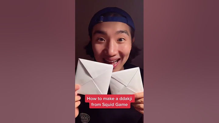 How to make a ddakji with A4 paper