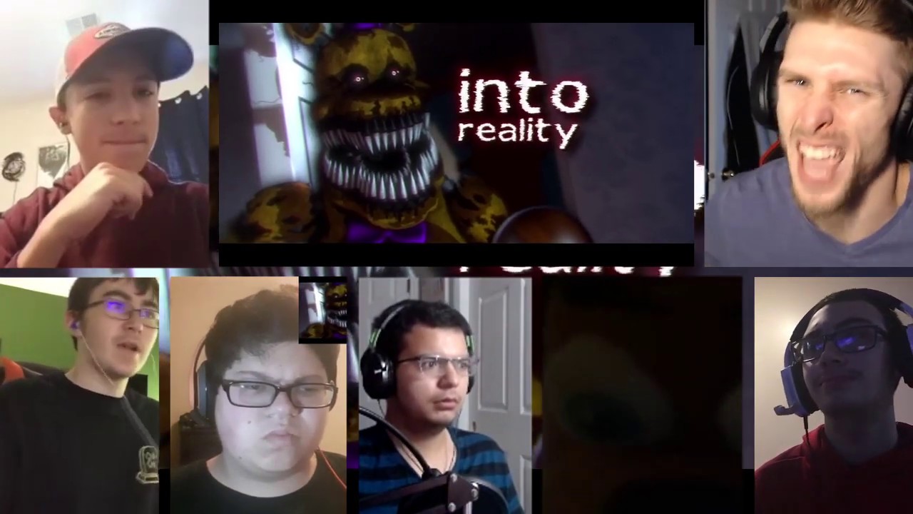 FNAF HELP WANTED SONG "Bleeding Into Reality" [REACTION MASH-UP]