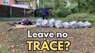 Returning ANOTHER homeless camp to nature 🍂 Litter picking #51