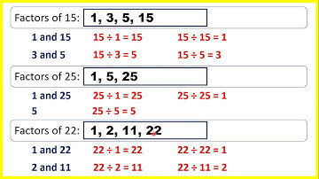 Identify factor pairs
