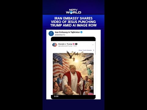 Iran Embassy Shares Video of Jesus Punching Trump Amid AI Image Controversy thumbnail
