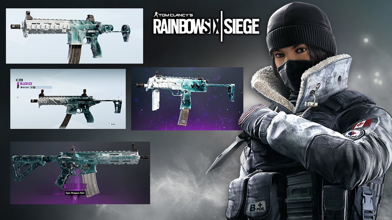 EVERY BLACK ICE SKIN I HAVE IN RAINBOW SIX SIEGE!! YouTube