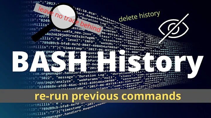 BASH History | rerun command | delete history | hide trace